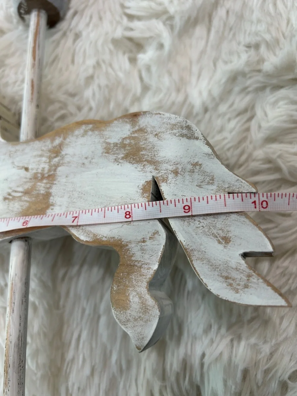 Jewelry Holder Shabby Chic Wooden Carousel Horse Decor - White Wash